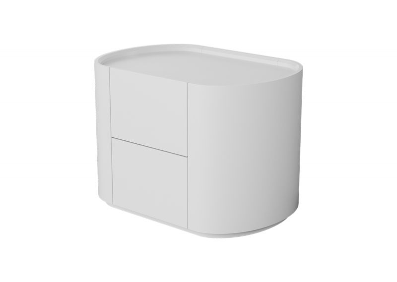 Тумба Ellipsefurniture прикроватная Lagom 2 ящика ширина 60 см (белый) LG010301530301 фото 2