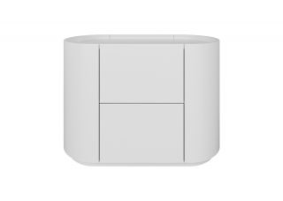 Тумба Ellipsefurniture прикроватная Lagom 2 ящика ширина 60 см (белый) LG010301530301