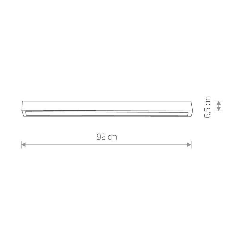 Потолочный cветильник Nowodvorski Straight Ceiling Led M 3000K 16W 7558 фото 2