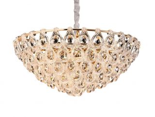 Люстра Newport 5250 Champagne gold Clear crystal+acrylic E14 5259+4/C gold