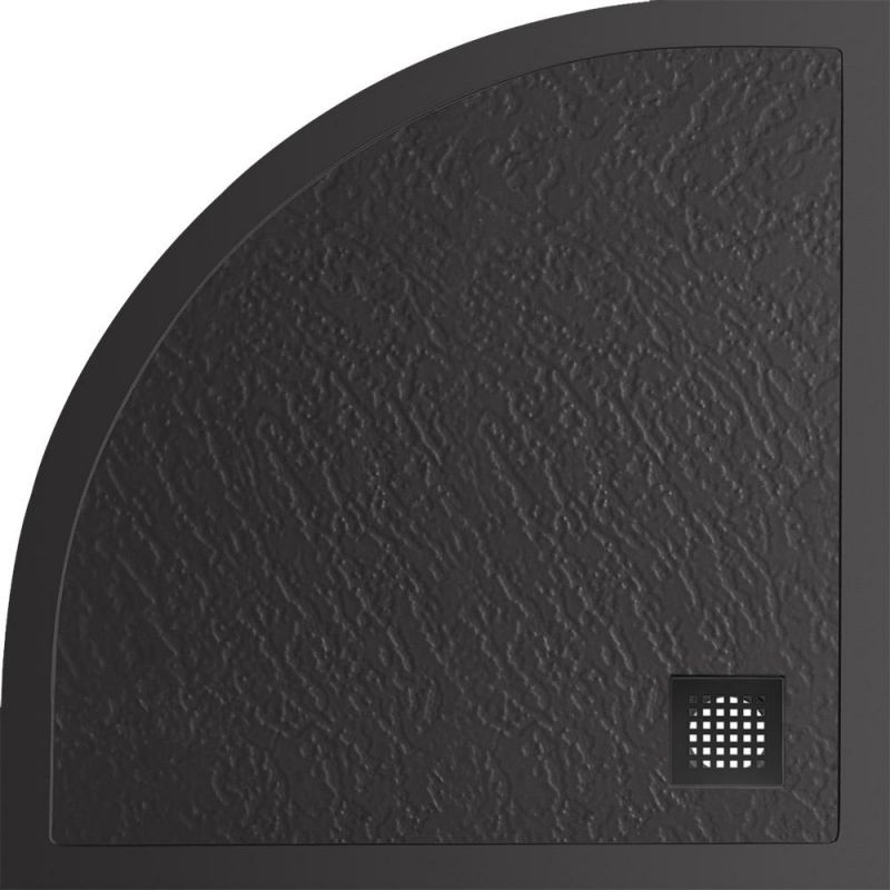 Душевой поддон BelBagno UNO TRAY-MR-UNO-R-90-550-35-NERO-NO 90x90 черный матовый фото 1