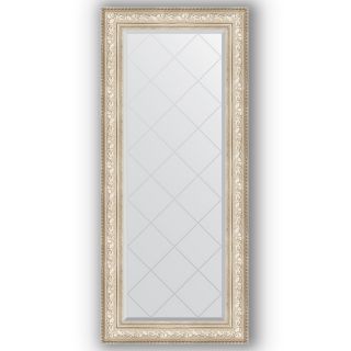 Зеркало с гравировкой в багетной раме 70x160 Evoform EXCLUSIVE-G BY 4168 виньетка серебро