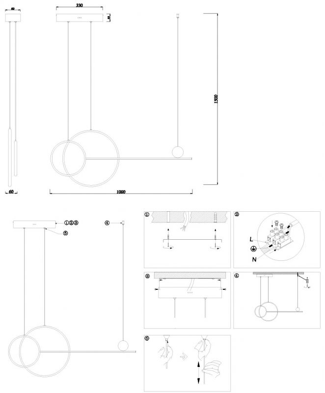 Подвесной светильник Simple Story 1175-LED40PL