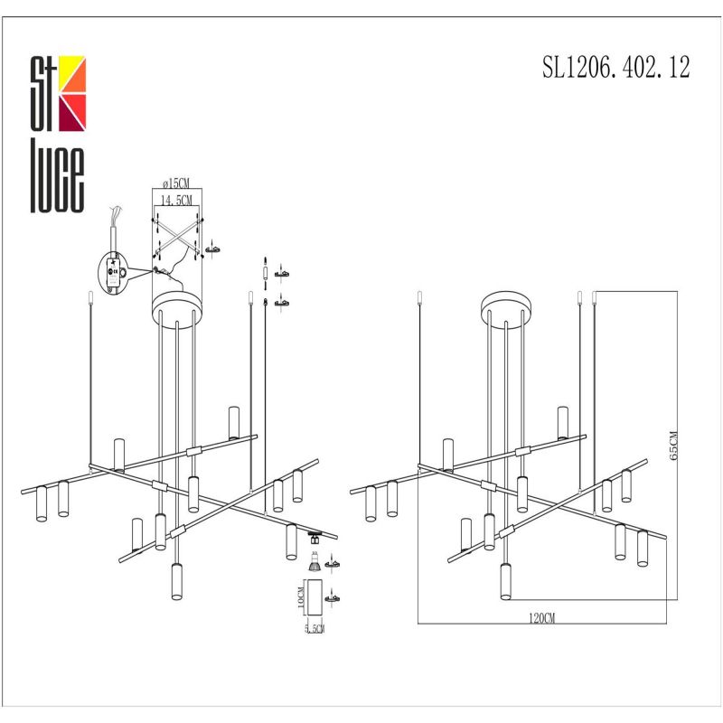 Светильник потолочный ST Luce SORMANO SL1206.402.12