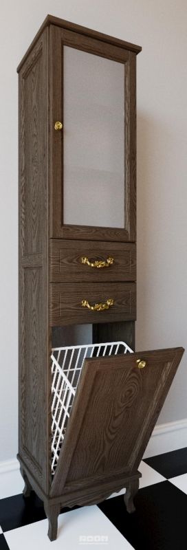 Пенал ValenHouse Эллина-400R BD-2137532 ясень кальяри / золото с б/к фото 3