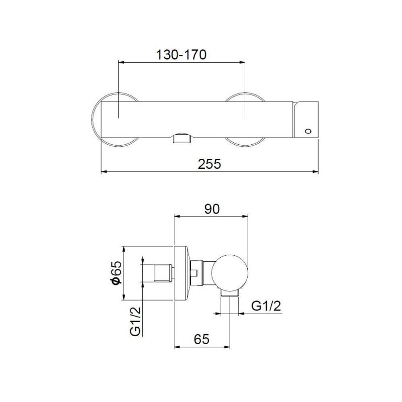 Смеситель для душа Webert ONE-B NB870102015 фото 3