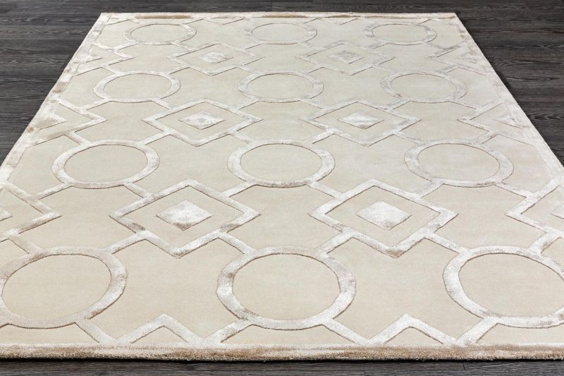 Индийский ковер из шерсти, арт-шёлка и хлопка Carpet «GEOMETRIC» G2-MLT 290 x 390 см фото 2