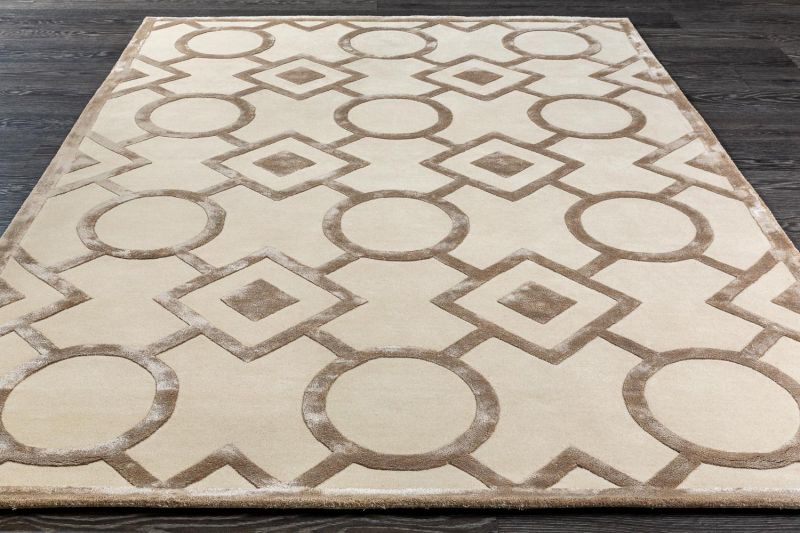 Индийский ковер из шерсти, арт-шёлка и хлопка Carpet «GEOMETRIC» G2-MLT 290 x 390 см фото 5