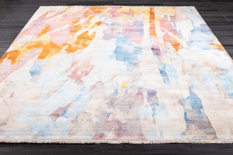 Турецкий ковер из полиэфирного шёлка Carpet «MYSTIC» 1078A-PINK-KEMIK 160 x 230 см фото 2