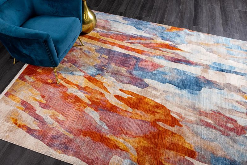 Турецкий ковер из полиэфирного шёлка Carpet «MYSTIC» 1078A-PINK-KEMIK 160 x 230 см фото 9