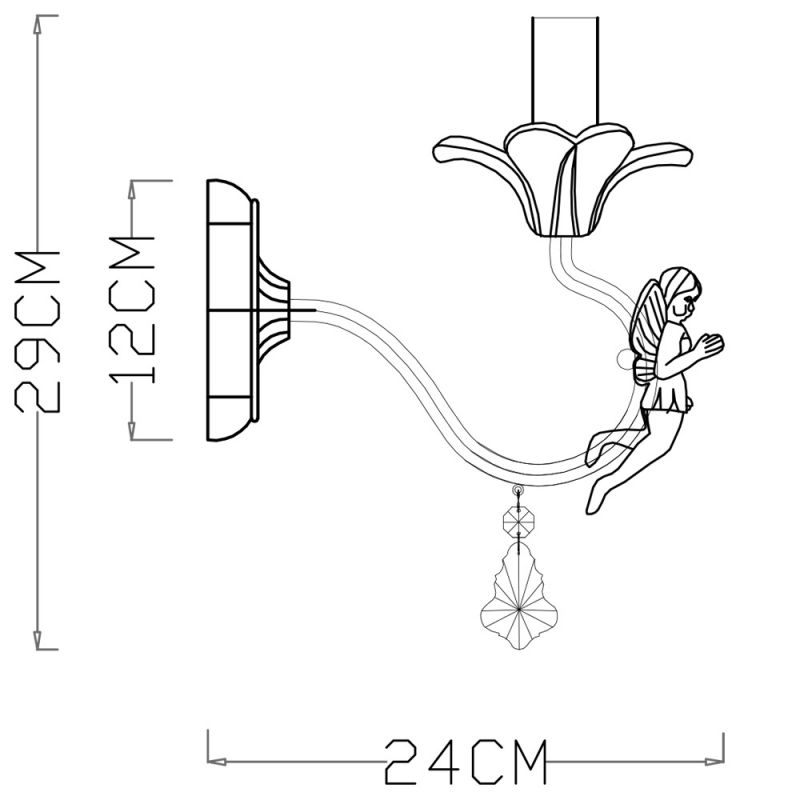 Бра Arte Lamp Angelina A5349AP-1WH фото 5