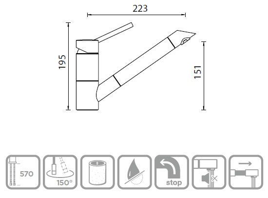 Смеситель Schock Sc-200-D Cristadur 710178