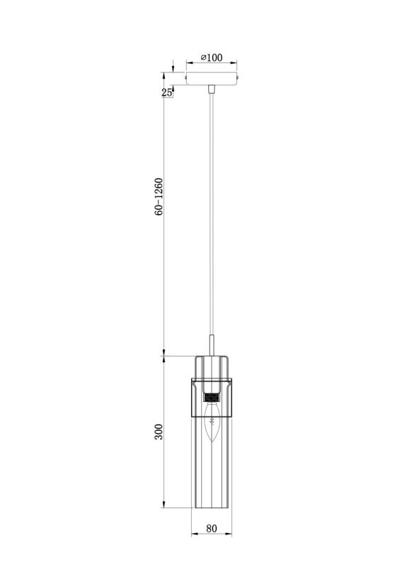 Подвесной светильник Freya Loft Botello FR4002PL-01G