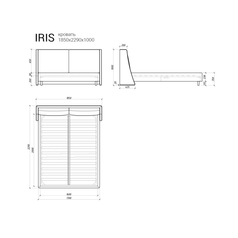 Кровать The IDEA Iris BD-2373092