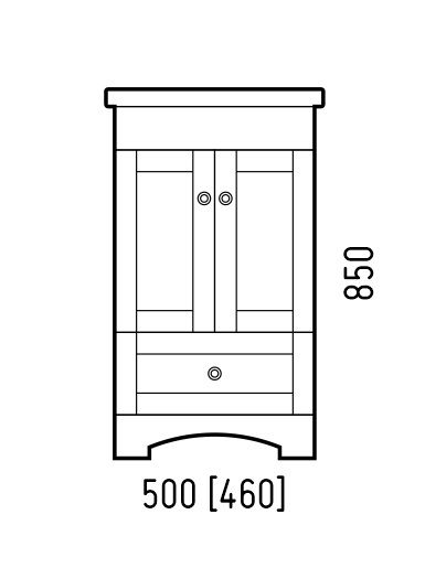 Тумба под раковину Corozo Техас SD-00000994 50 см