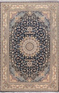 Иранский ковер из полиэфирного шёлка и акрила Carpet «ARMAN» JZ006-DBLU 300 x 400 см