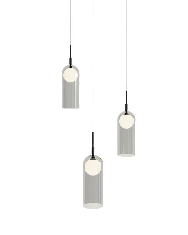 Серый светодиодный подвес LH Mirror Home Риан BD-3069817 фото 2