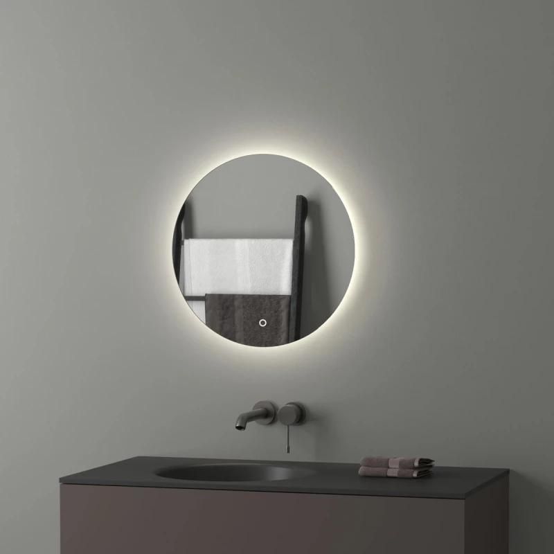Зеркало для ванной EVOFORM Ledshine BY 2642, с LED-подсветкой и сенсорным выключателем Ø50см фото 2