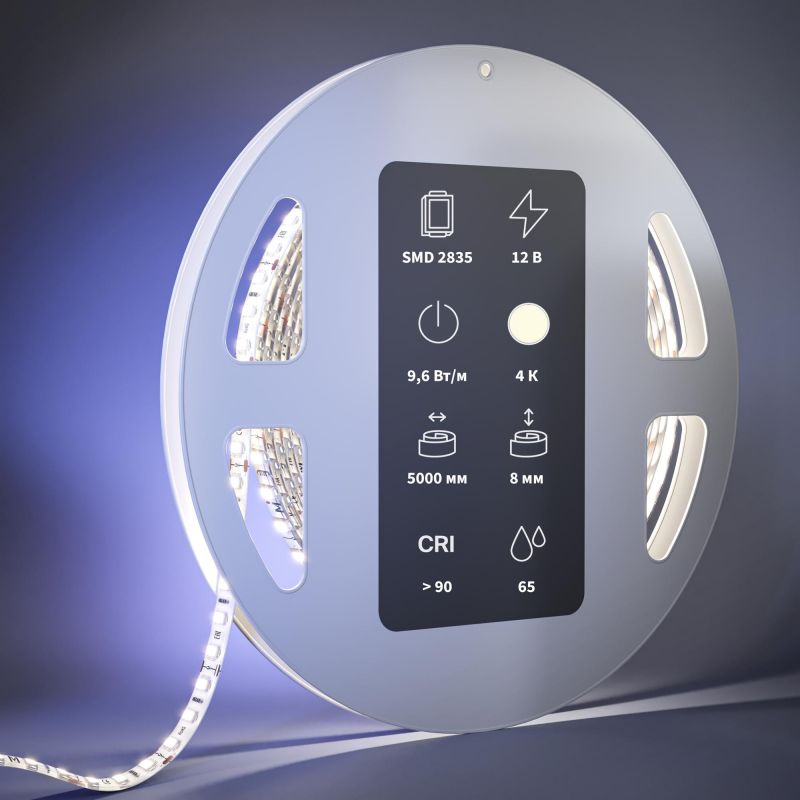 Светодиодная лента Maytoni IP65 LED 4000К(белый) 9.6W 201035 фото 3