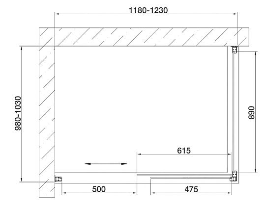 Душевой уголок Vegas Glass ZP+ZPV 120х100 08 02