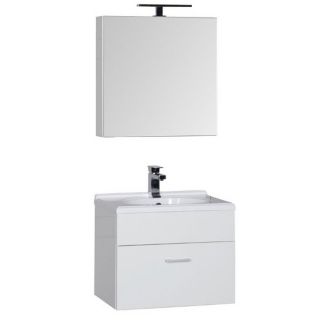 Мебель для ванной Aquanet Латина 60 180121 белый Тумба+раковина+зеркало