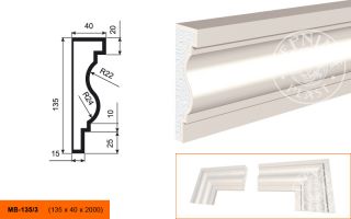 Молдинг Lepninaplast МВ-135/3
