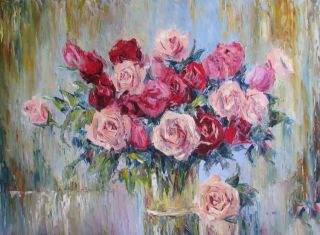 Картина "Розы в дождливый день" Светлана Круглова