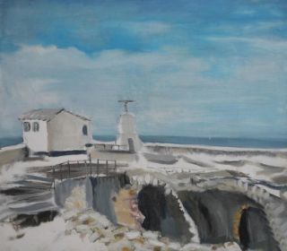 Картина "На крыше морского форта" Анатолий Дымант