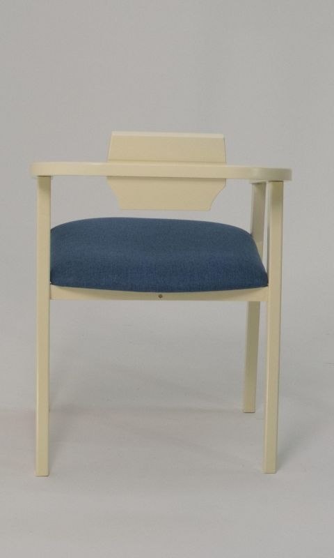 Стул-кресло Челси ПМ слоновая кость синий Z011849S03