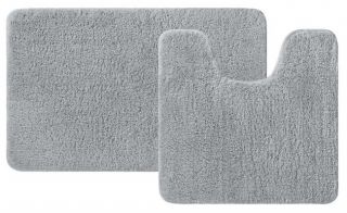 Набор ковриков для ванной комнаты Iddis BSET02Mi13, 50х80 + 50х50, серый