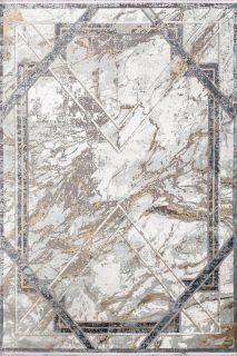 Турецкий ковер из эвкалиптового шёлка и акрила Carpet «SELECTED» M461A-CREAM-DGRAY 300 x 400 см