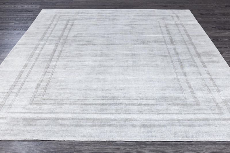 Индийский ковер из арт-шёлка Carpet «ORLAND» GREY-MIST 165 x 235 см