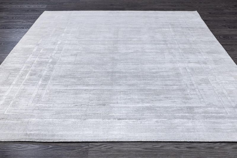 Индийский ковер из арт-шёлка Carpet «ORLAND» GREY-MIST 165 x 235 см