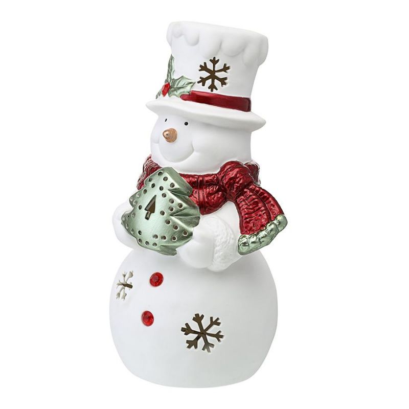 Декор новогодний с подсветкой classy snowman из коллекции new year essential, 19,5 см Tkano BD-3067826