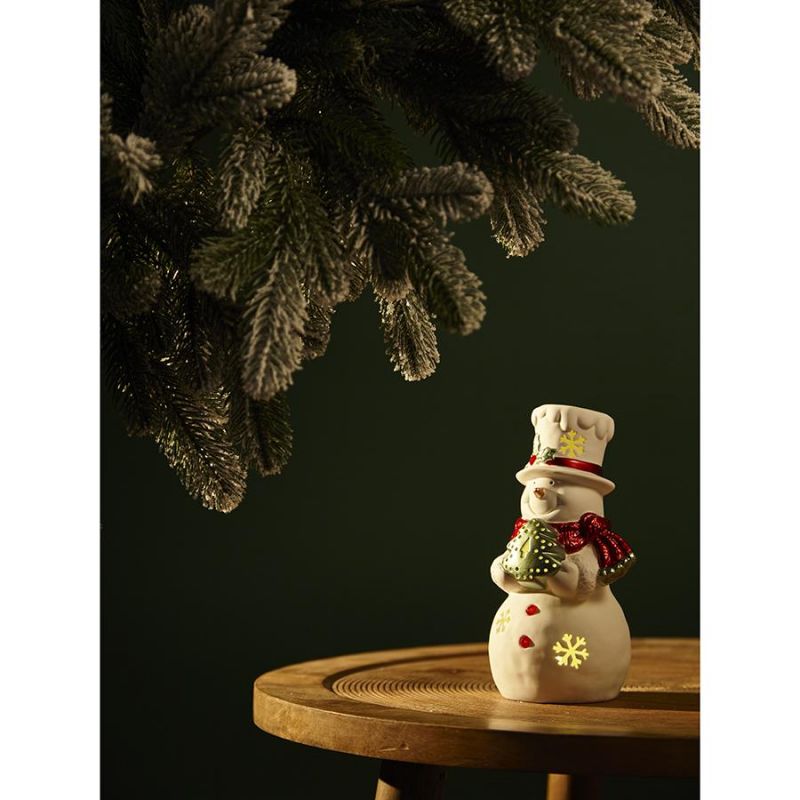 Декор новогодний с подсветкой classy snowman из коллекции new year essential, 19,5 см Tkano BD-3067826