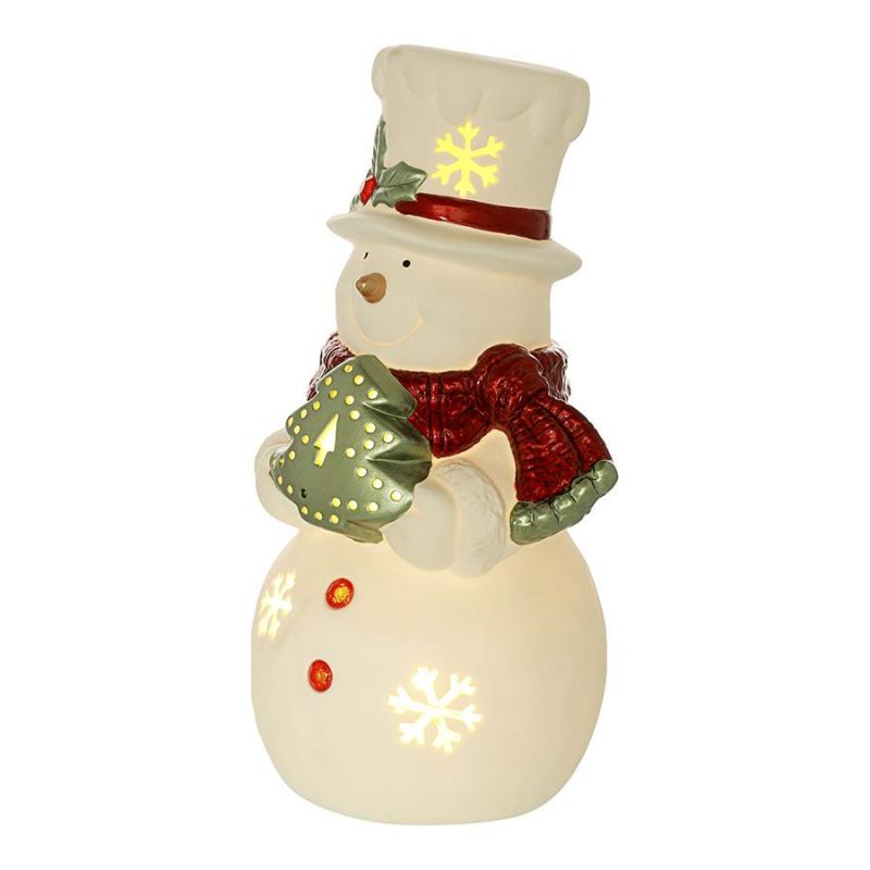 Декор новогодний с подсветкой classy snowman из коллекции new year essential, 19,5 см Tkano BD-3067826