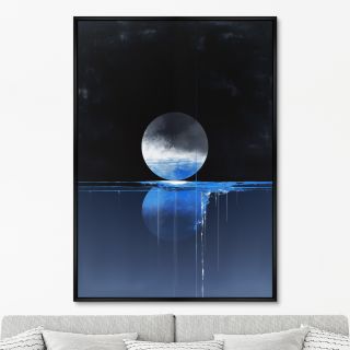 Репродукция картины ArtNoMore на холсте Lunar reflection, 2024г.