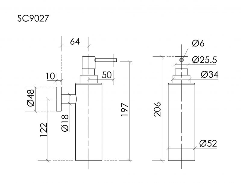 Дозатор Sancos Base SC9027BG брашированное золото фото 2