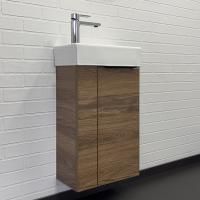 Тумба с раковиной Comforty Асти 00-00015420CF дуб темно-коричневый 41.5