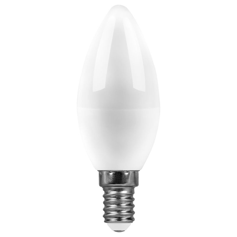 Лампа светодиодная Feron SBC 15W 230V E14 6400K (белый) C37, SBC3715 55207