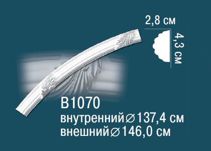 Молдинг с рисунком Perfect B1070