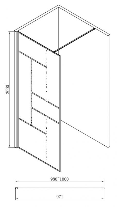 Душевая перегородка Abber Immer Offen AG63100B