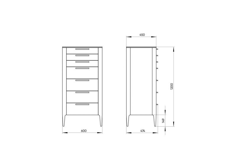 Комод Ellipsefurniture Type TY010301120101