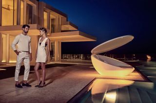 Кровать Ulm круглая с откидным навесом LED Vondom BD-2607425
