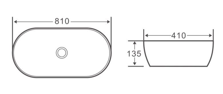 Раковина накладная керамическая BelBagno BB1349