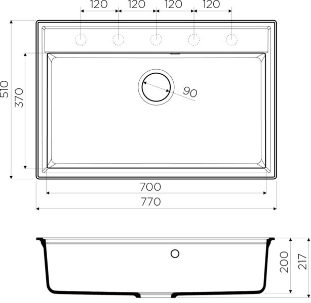 Кухонная мойка Omoikiri Daisen 4993627 карамель