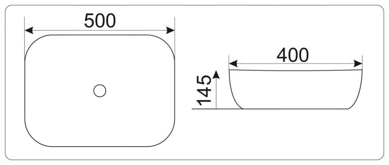 Раковина CeramaLux NC D1302H020