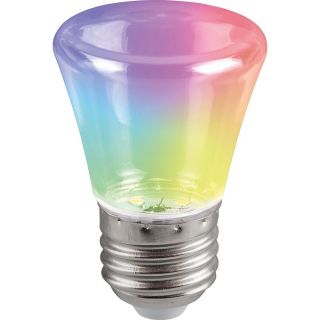 Лампа светодиодная Feron 1W E27 RGB прозрачный быстрая смена цвета 38131