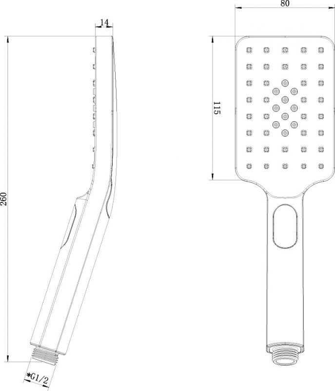 Душевая лейка Lemark LM8123C