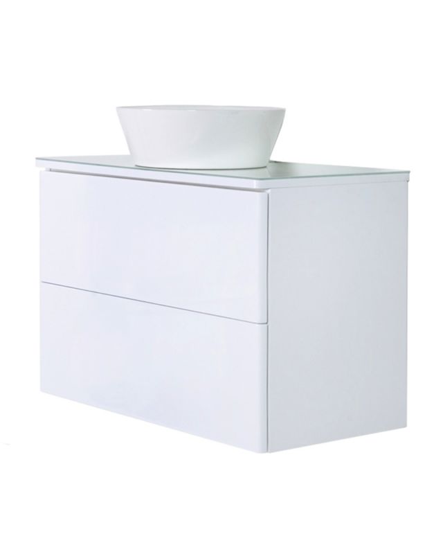 Тумба с раковиной Orange Otto Ot-75TuGLASS+B08-360W 65х76 см фото 2